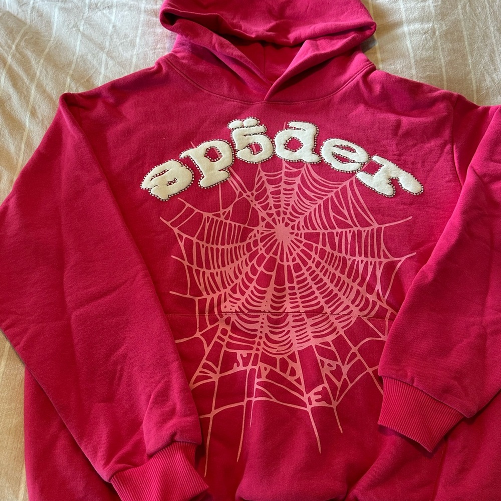 Spider Pink Hoodie Sweater